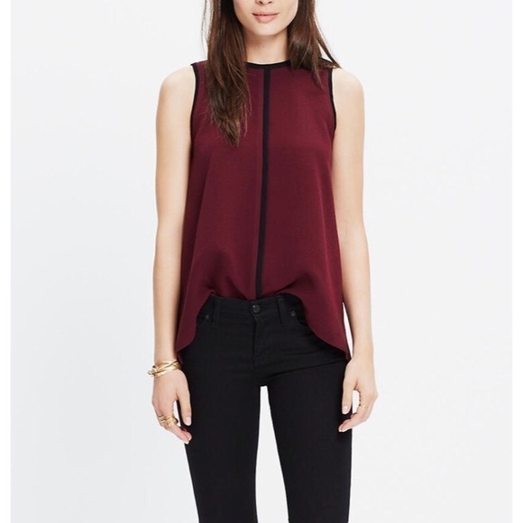 Madewell Tops - Madewell “Crepe Canal” Tank Top